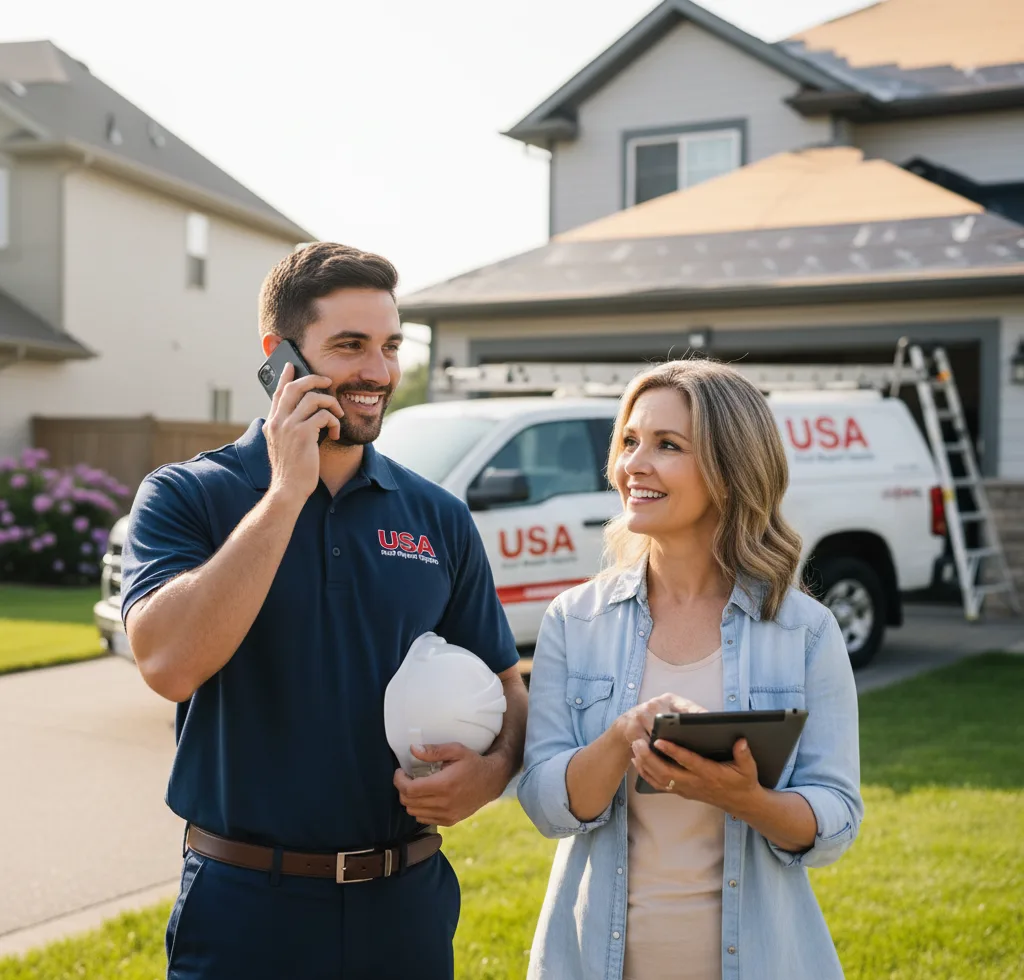 USA Roof Repair Experts customer support in Alton
